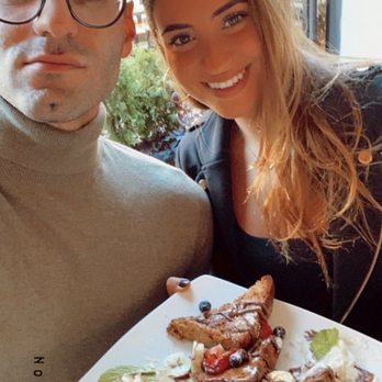 Verde on Smith - My girlfriend and I enjoying their Nutella French Toast - Italian Near Me - Brooklyn, New York Verde on Smith - My girlfriend and I enjoying their Nutella French Toast - Italian Near Me - Brooklyn, New York