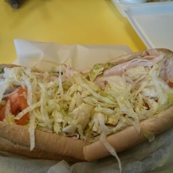 Tj's Submarines - Regular turkey avocado sub ($7.39) - Very average!!! - Sandwiches Near Me - Artesia, California