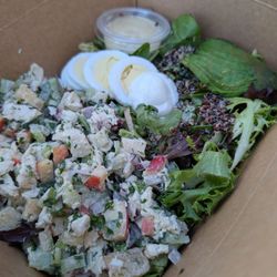 Cornerstone Kitchen - Chicken salad, avocado, egg, quinoa, apple, spring mix