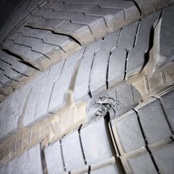 Bay Mobile Tire - our tire with the hole