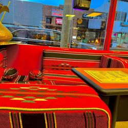 RB Kabob & Grill - Bright soft booth seating