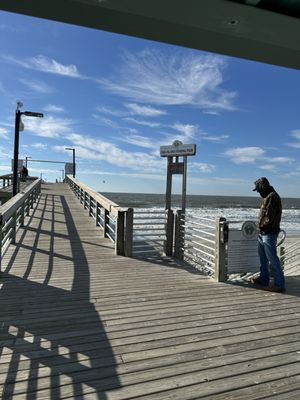 Oak Island Pier by null