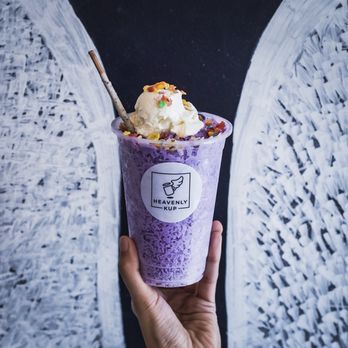 Heavenly Kup - Taro Shaved Ice - Bubble Tea Near Me - Plano, Texas