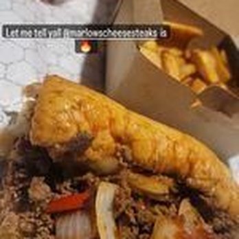 Marlow’s Cheesesteaks - Philly cheesesteak. Fries. Nikkas strawberry bourbon drink - Cheesesteaks Near Me - Gahanna, Ohio Marlow’s Cheesesteaks - Philly cheesesteak. Fries. Nikkas strawberry bourbon drink - Cheesesteaks Near Me - Gahanna, Ohio