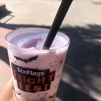 Six Flags Magic Mountain - My strawberry milkshake 6/10 not the best but not the worse 11/06/21 - Amusement Parks Near Me - Valencia, California Six Flags Magic Mountain - My strawberry milkshake 6/10 not the best but not the worse 11/06/21 - Amusement Parks Near Me - Valencia, California