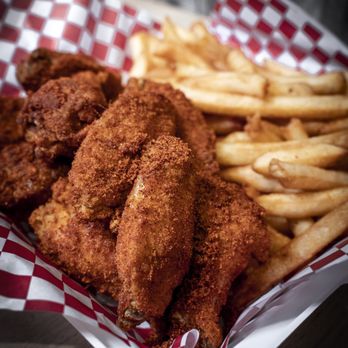 Wow! Wing House - 1lb Spicy Cajun Wings with Fries - Chicken Wings Near Me - Oshawa, Ontario Wow! Wing House - 1lb Spicy Cajun Wings with Fries - Chicken Wings Near Me - Oshawa, Ontario