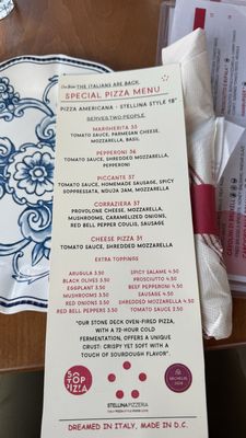 Menu photo 7 Stellina Pizzeria Washington, DC, DC Menu photo 7 Stellina Pizzeria Washington, DC, DC