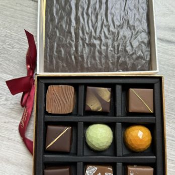 Francium Chocolate - 9 Piece Custom BonBon Set - Chocolatiers & Shops Near Me - Tustin, California Francium Chocolate - 9 Piece Custom BonBon Set - Chocolatiers & Shops Near Me - Tustin, California