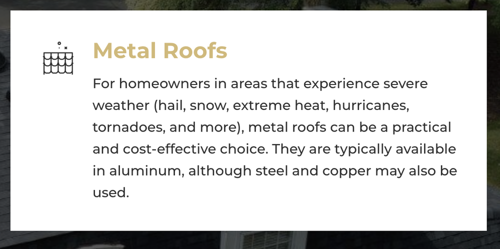 Slide of Canopy Roofing of the Upstate