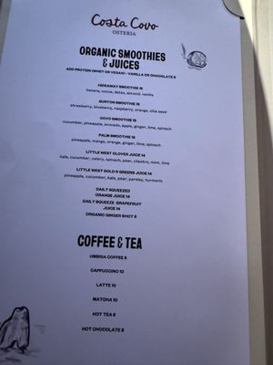 Menu photo 1 Costa Covo Beverly Hills, CA