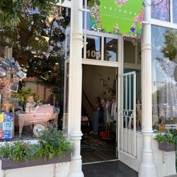Mariposa - Outside. The sign is hard to see from the street.