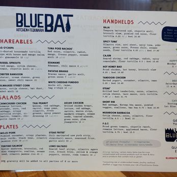Blue Bat Kitchen & Tequilaria - Menu - Asian Fusion Near Me - Milwaukee, Wisconsin