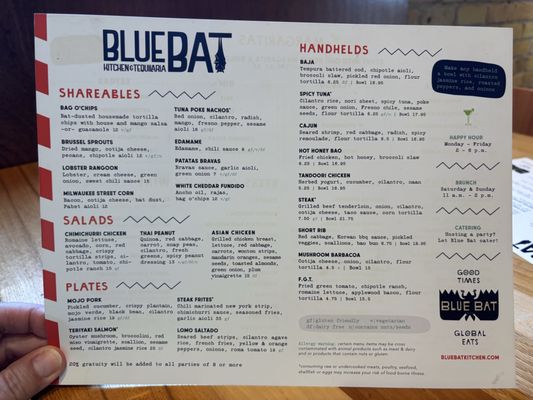 Menu photo 1 Blue Bat Kitchen & Tequilaria Milwaukee, WI