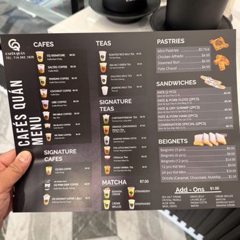 Cafes Quan - Lots of options! I want it all! - Cafes Near Me - Westminster, California
