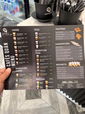 Menu photo 1 Cafes Quan Westminster, CA Menu photo 1 Cafes Quan Westminster, CA