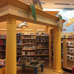 Barnes & Noble Bookstore - Train table in kids section.