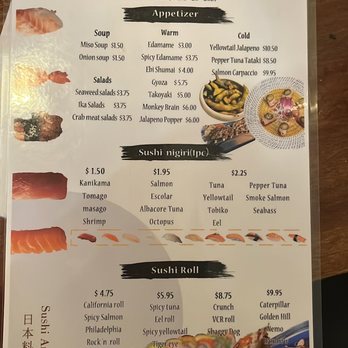 Komeya - This is their food part of their happy hour menu. - Sushi Bars Near Me - Spring, Texas