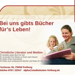 Alpha Buchhandlung in der Evangelischen Stadtmission Freiburg