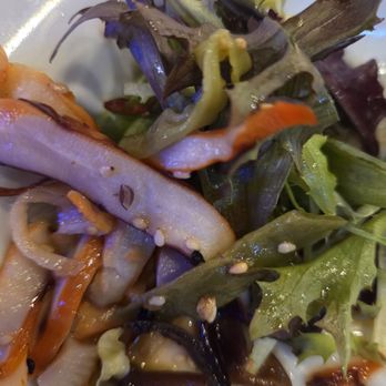 Kumo Sushi - Squid salad with lots of lettuce underneath - Sushi Bars Near Me - Phoenix, Arizona