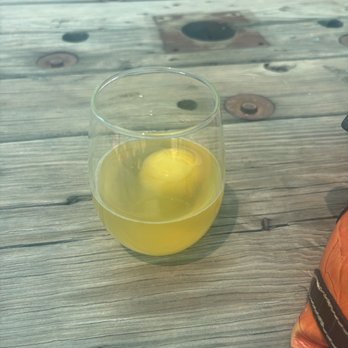 Sauvage Spectrum Estate Winery - Prosecco with orange juice ball that melts into the drink - Wine Tasting Room Near Me - Palisade, Colorado Sauvage Spectrum Estate Winery - Prosecco with orange juice ball that melts into the drink - Wine Tasting Room Near Me - Palisade, Colorado