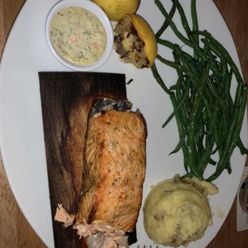 Seasons 52 - Cedar Plank - Roasted Salmon - New American Near Me - Indianapolis, Indiana