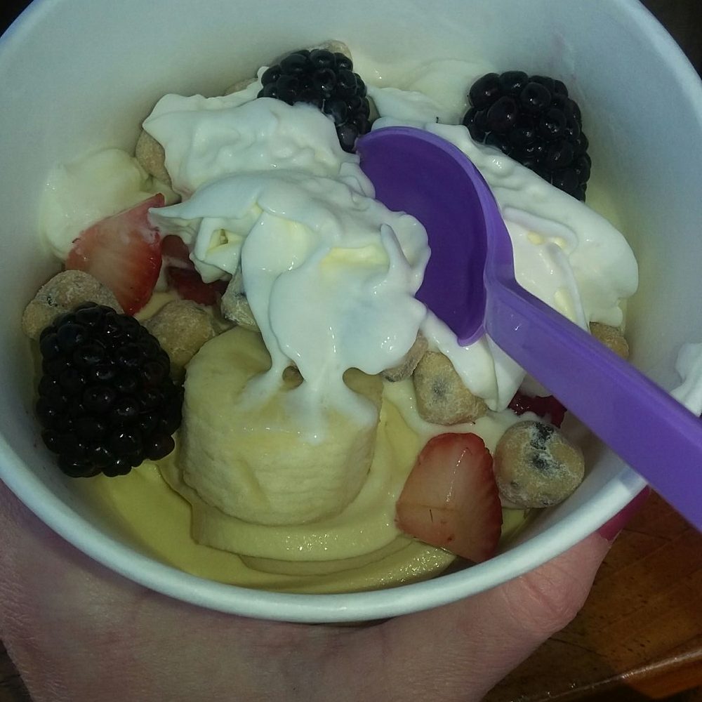 Nubi Yogurt - Yummy banana, chessecake, and vanilla yogurts with strawberries, blackberries, bananas, and cookie dough for sinfulness - Ice Cream & Frozen Yogurt Near Me - Redlands, California Nubi Yogurt - Yummy banana, chessecake, and vanilla yogurts with strawberries, blackberries, bananas, and cookie dough for sinfulness - Ice Cream & Frozen Yogurt Near Me - Redlands, California