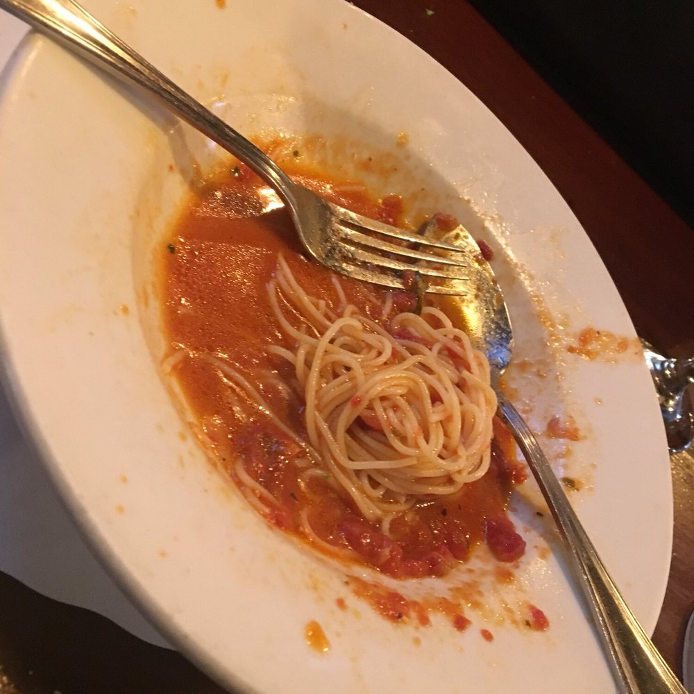 Main Street Cafe - And done. Wouldn't leave that sauce to waste away... had to get some cappelini to finish it! - American Near Me - Northport, New York Main Street Cafe - And done. Wouldn't leave that sauce to waste away... had to get some cappelini to finish it! - American Near Me - Northport, New York
