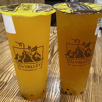 O2 Valley - #T7 Passion Fruit Green Tea #L4 Lemon Passion Fruit Drink - Bubble Tea Near Me - Cupertino, California O2 Valley - #T7 Passion Fruit Green Tea #L4 Lemon Passion Fruit Drink - Bubble Tea Near Me - Cupertino, California