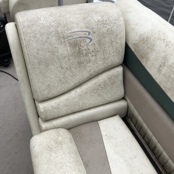 STS Detail - Boat seat stains (before) - Auto Detailing Near Me