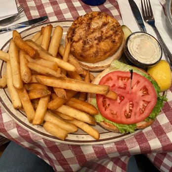Mitchell Street Pub - Salmon burger - Pubs Near Me - Petoskey, Michigan
