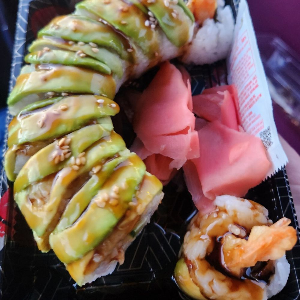 Fleurichi Express Sushi - Leave Dragon roll. - Sushi Bars Near Me - Clovis, California