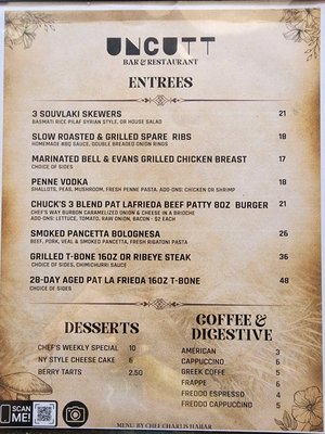 Menu photo 3 Uncutt Bar & Restaurant Brooklyn, NY Menu photo 3 Uncutt Bar & Restaurant Brooklyn, NY