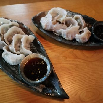 The C Bao and Dumplings - Two large platters of steamed dumplings (so many I could only eat half!) C Bao and Dumpling/ Tonawanda NY - Chinese Near Me - Tonawanda, New York
