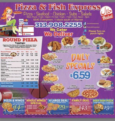 Menu photo 2 Pizza and Fish Express Detroit, MI Menu photo 2 Pizza and Fish Express Detroit, MI