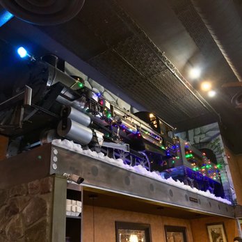 Silver Beach Pizza - Train above the dining area - Pizza Near Me - Saint Joseph, Michigan