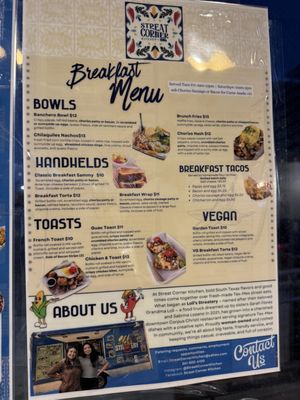 Menu photo 4 Street Corner Kitchen Corpus Christi, TX