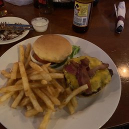 a burger and fries a burger and fries