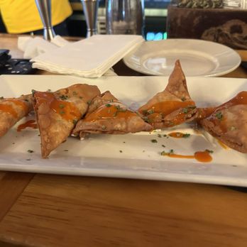 Jealous Monk - Chicken Buffalo Rangoon - Beer Gardens Near Me - Mystic, Connecticut Jealous Monk - Chicken Buffalo Rangoon - Beer Gardens Near Me - Mystic, Connecticut