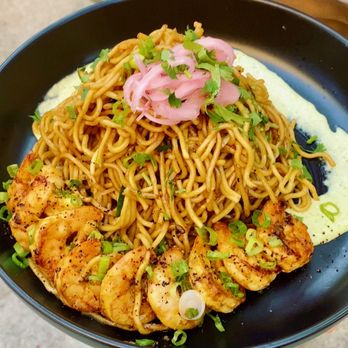 Flavorz - Garlic noodles with shrimp - Asian Fusion Near Me - Los Angeles, California Flavorz - Garlic noodles with shrimp - Asian Fusion Near Me - Los Angeles, California