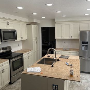 Torres Handyman - Complete Newly Kitchen Layout Cabinetry Renovation! Provided all complete newly plumbing and electrical install. - Handyman Near Me Torres Handyman - Complete Newly Kitchen Layout Cabinetry Renovation! Provided all complete newly plumbing and electrical install. - Handyman Near Me