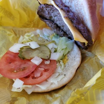 Whataburger - It's cold and literally just slapped together... - Burgers Near Me - Clute, Texas