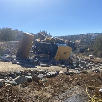 Barron Backhoe Service - This is after the wall collapsed with his employee in the tractor - Excavation Services Near Me Barron Backhoe Service - This is after the wall collapsed with his employee in the tractor - Excavation Services Near Me