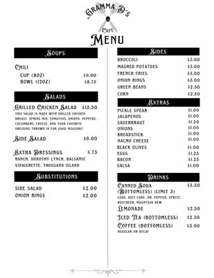 Menu photo 1 Gramma D’s Cafe Minden, NE Menu photo 1 Gramma D’s Cafe Minden, NE