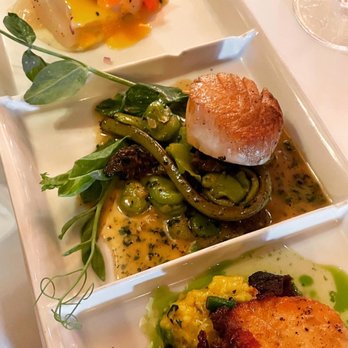 Bouchon - Trio of scallops - French Near Me - Santa Barbara, California