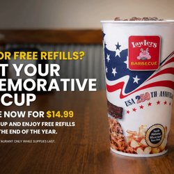 Purchase this cup and receive free refills for the remainder of 2026
