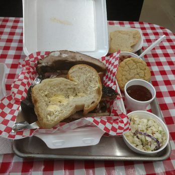 Watson's BBQ - 1/2 rack dinner. Plus a sample of it all - Barbeque Near Me - Tucumcari, New Mexico