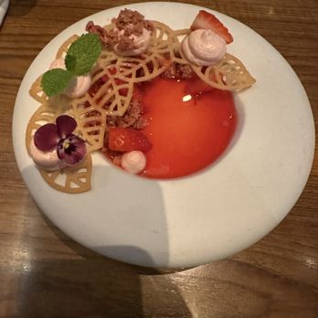 Morimoto - Strawberry panna cotta - Japanese Near Me - Las Vegas, Nevada Morimoto - Strawberry panna cotta - Japanese Near Me - Las Vegas, Nevada