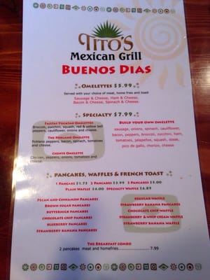 Menu photo 1 Tito's Mexican Grill Fairlawn, OH