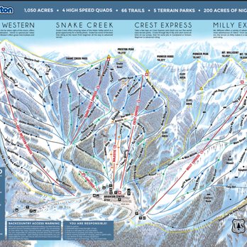 Brighton Resort - Map - Ski Resorts Near Me - Brighton, Utah