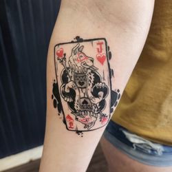 Wild Poppy Tattoo - Jack of hearts. My dog's name is Jack. And I love card games.